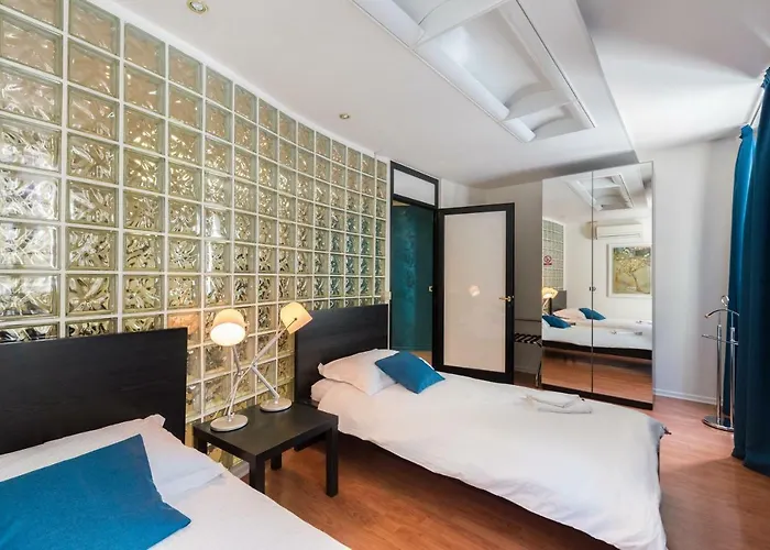 White&blue Center App Apartment *